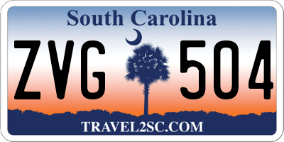 SC license plate ZVG504
