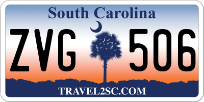 SC license plate ZVG506