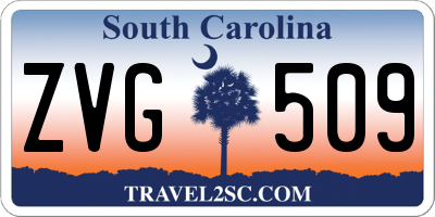 SC license plate ZVG509