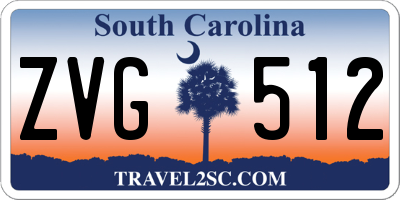 SC license plate ZVG512