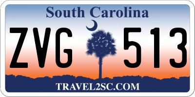 SC license plate ZVG513