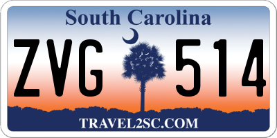 SC license plate ZVG514