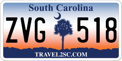 SC license plate ZVG518