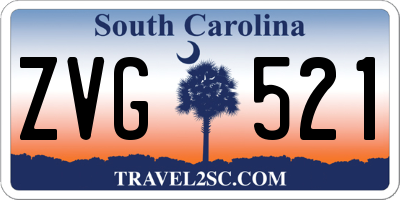 SC license plate ZVG521