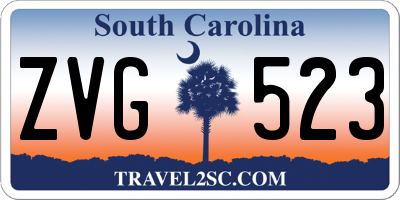 SC license plate ZVG523