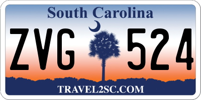 SC license plate ZVG524