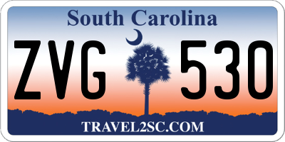 SC license plate ZVG530