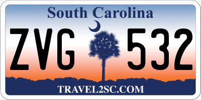 SC license plate ZVG532