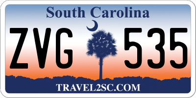 SC license plate ZVG535