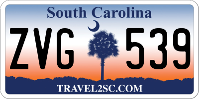 SC license plate ZVG539