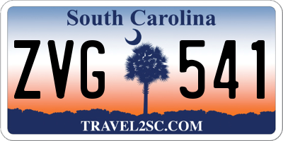 SC license plate ZVG541