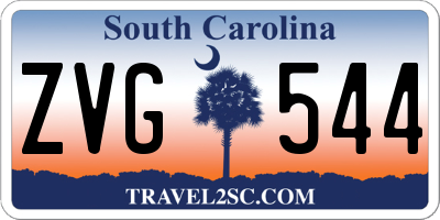 SC license plate ZVG544