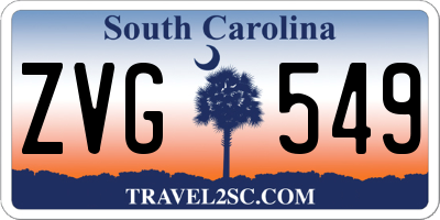 SC license plate ZVG549