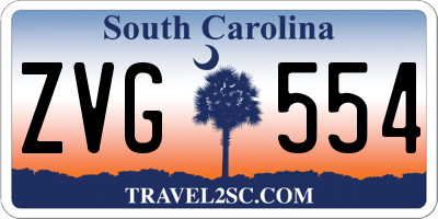 SC license plate ZVG554