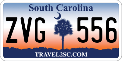 SC license plate ZVG556