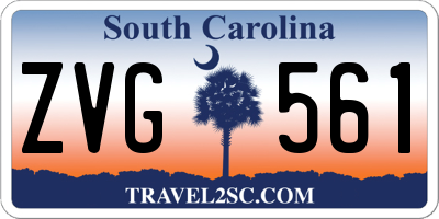 SC license plate ZVG561