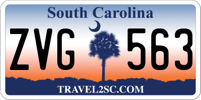 SC license plate ZVG563