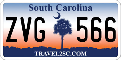 SC license plate ZVG566