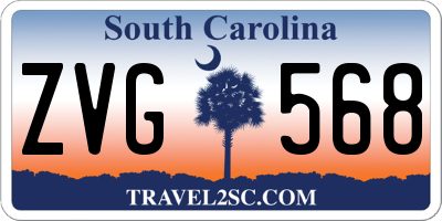 SC license plate ZVG568