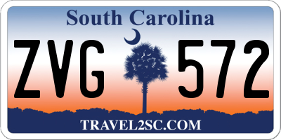 SC license plate ZVG572