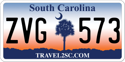 SC license plate ZVG573