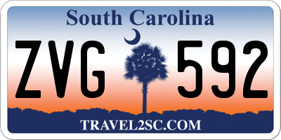 SC license plate ZVG592