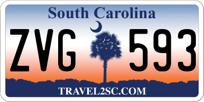 SC license plate ZVG593