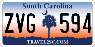 SC license plate ZVG594