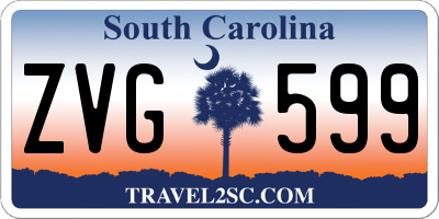 SC license plate ZVG599