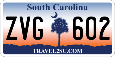 SC license plate ZVG602