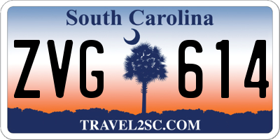 SC license plate ZVG614