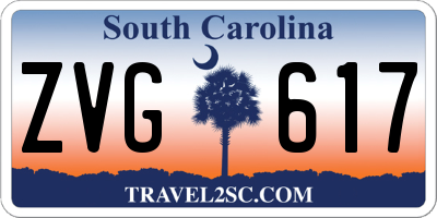 SC license plate ZVG617