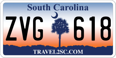 SC license plate ZVG618