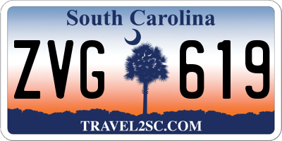 SC license plate ZVG619