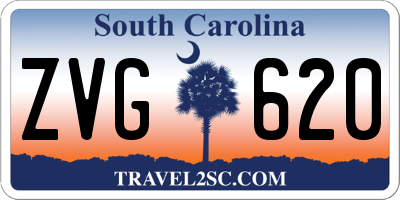 SC license plate ZVG620