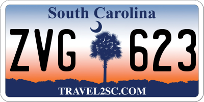 SC license plate ZVG623
