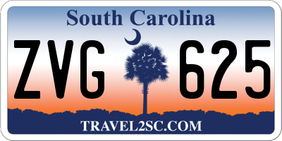 SC license plate ZVG625