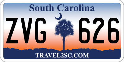 SC license plate ZVG626