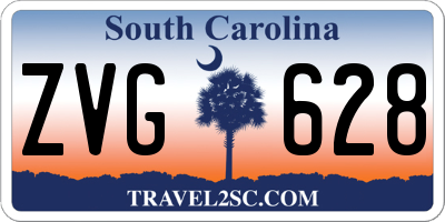 SC license plate ZVG628