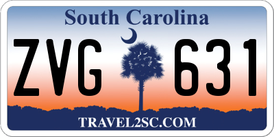SC license plate ZVG631