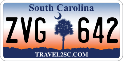 SC license plate ZVG642