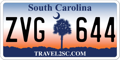 SC license plate ZVG644