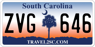 SC license plate ZVG646