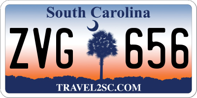 SC license plate ZVG656