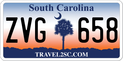 SC license plate ZVG658