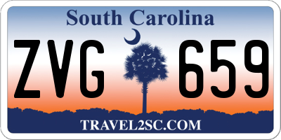 SC license plate ZVG659