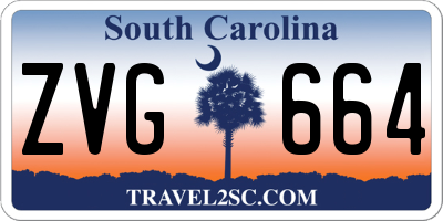 SC license plate ZVG664