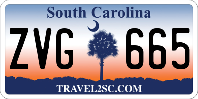 SC license plate ZVG665
