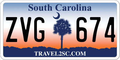 SC license plate ZVG674