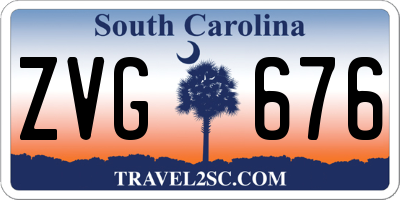 SC license plate ZVG676